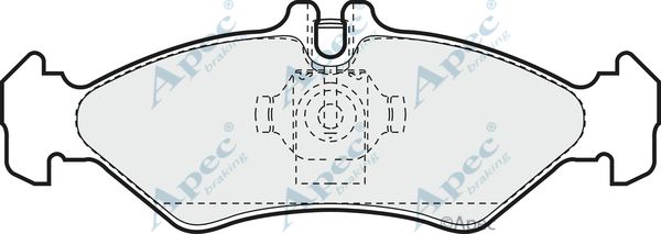 APEC BRAKING Комплект тормозных колодок, дисковый тормоз PAD918
